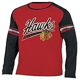 NHL Chicago Blackhawks NHL長袖Tシャツ, Large , Heatherアスレチックレッド