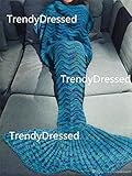 1 には、成人 2017 TrendyDressed 新しいファッションのマーメイドテールソファ毛布スーパーソフト暖かい手かぎ針編み毛糸の部分