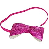 【ノーブランド 品】ヘッドバンド　幼児　ヘアーリボンバンド　かわいい　女の子　ファッション　アクセサリー　贈り物　全8色 - ローズレッド