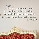 Pop Decors Love yourself first-Lucille Ball Wall Stickers by Pop Decors