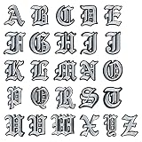 文字にアイロン - 数字の刺繍ワッペン アートクラフト,かわいい刺繍ワッペン アップリケ ワッペン 衣類生地、ジャケット、ジーンズの修理装飾クラフト用 Ibaste