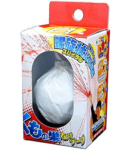 鉛芯！投蜘蛛（白）三間三双 2袋（20個）　⭐︎送料無料⭐︎ 投げテープ Amazon.co.jp: くもの巣投げテープ （デラックス） 12個セット