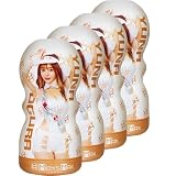 メンズマックス 4個セット オナホ 小倉由菜 ゴールド 167g超肉厚カップ ローションIN 開封後すぐ使える