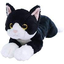 Amazon.co.jp: サンレモン ひざねこ ハチワレ M 16×47×15cm ぬいぐるみ