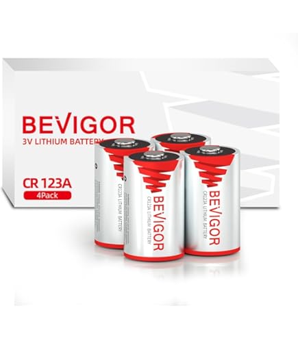 Amazon.co.jp: 50P入 高容量カメラ用リチウム電池CR123A 日本語表記