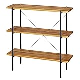 ドウシシャ ラック オープンシェルフ ラック3段(幅90cm) 幅90×奥行34.5×高さ101.5cm オイルステインラック 3段 OR9010-3