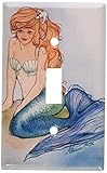 Art Plates - Mermaid Switch Plate - Single Toggle [並行輸入品]