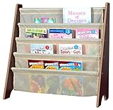 Naomi Home Kids Toy Sling Book Rack, Cream/Espresso [並行輸入品]