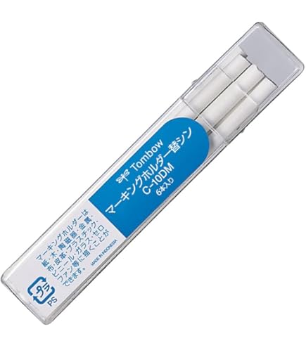 Amazon.co.jp: トンボ鉛筆 マーキングホルダ－替芯 黄色 C-10DM03 【10