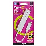 ナカバヤシ(Nakabayashi) Digio2 Type-C USB2.0 マルチカードリーダー ホワイト CRW-C5M65W