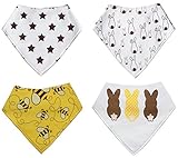 Double Cloth 100 %コットンベビー幼児幼児三角形Bibs 4種類のパターン US サイズ: 18-24 Months