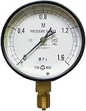 TOKO 蒸気用圧力計 径100 AMT G3/8 径100×1.6MPa