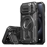 VRS DESIGN Terra Guard Ultimate iPhone 15 Pro Max(2023)用 プレミアムで頑丈なフルカバーカメラレンズ保護ケース Magsafe対応 (マットブラック)