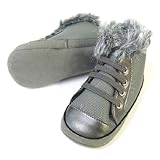 クキート ファー付きハイカットヒモシューズ グレー 50770-007-20