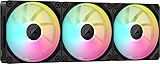 CORSAIR iCUE LINK LX120 RGB スターターキット 120mm PWM PCケースファン デュアルライトループ トリプルパック ブラック CO-9051026-WW