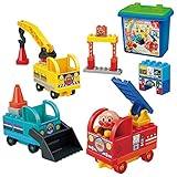 [バンダイ(BANDAI)] BlockLabo ブロックラボ アンパンマン わくわくのりものブロックバケツ 対象年齢 3 才以上 それいけ！アンパンマン