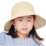 子供 ハット日よけ帽 子供夏の太陽の帽子抗日焼け止め太陽の帽子吸汗速乾 遮光 つば付バイザー アウトドア お出かけ用 (きいろ)