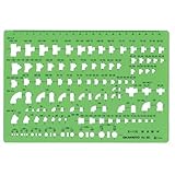 排水継手定規：【製図用品】：210-0516