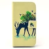 UNEXTATI Galaxy S4 Mini 用 手帳型ケース PUレザー ケース カバー 耐衝撃 全面保護 耐汚れ スタンド機能 マグネット式 Samsung Galaxy S4 Mini 対応 