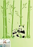 Pop Decors Pandas Love Bamboo Beautiful Wall Stickers for Kids Rooms [並行輸入品]