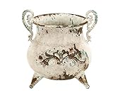 Benzara Classy Designed Metal Vase with Rusty Look and Antiqued Charm by Benzara [並行輸入品]
