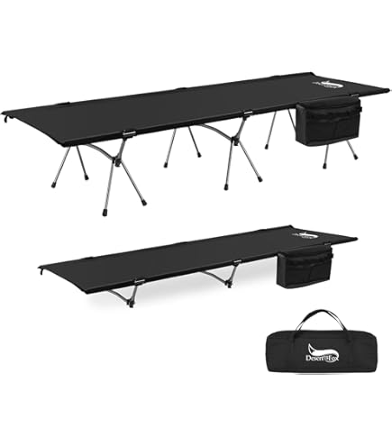 Amazon.co.jp: DesertFox コット キャンプ 2way 軽量 150KG高耐荷重