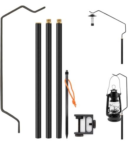 Amazon | Roost Outdoors 木目調アルミポール (2本セット) 240cm