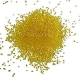 アクアリウム 水槽 飾り石 カラフル ガラス クリスタル 底砂 砂利 DIY 玉石 水槽底砂 園芸用砂 (イエロー, 1-3mm) ND-0384-R06-YL-1-3mm