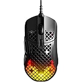 SteelSeries Aerox 5 - Holey RGB Gaming Mouse - Ultra-Lightweight Water Resistant Design - 18K DPI TrueMove Air Optical Sensor