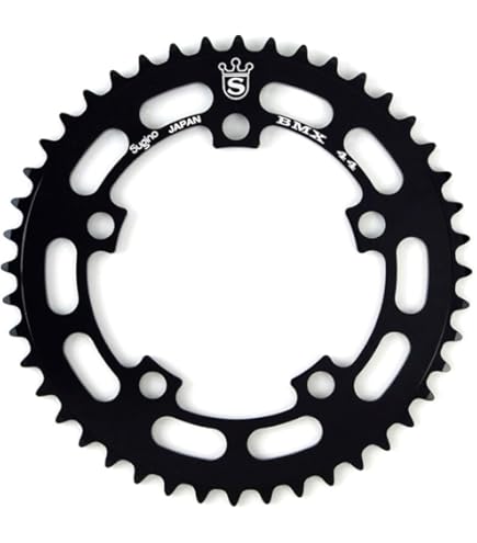 Amazon | スギノ(Sugino) チェーンリング[BJ110] レッド 44T (BMX用