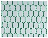 吉田隆 ビニール亀甲金網 緑 #18X13X910X15m
