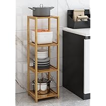 Amazon｜[SAQIANRE］ キッチンラック キッチン棚 スリム 収納