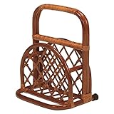 立ち上がりステッキ 【高さ50cm】 籐製 マガジンラック付き S-799L