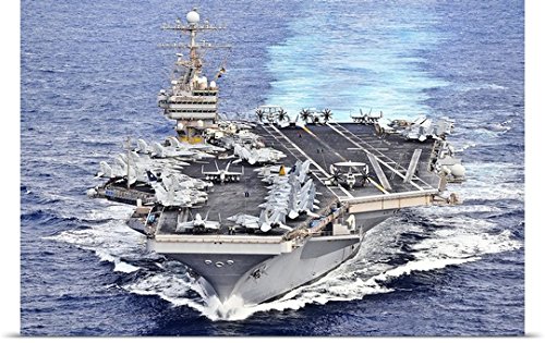 Stocktrekイメージポスター印刷entitled USS Abraham Lincoln transits the Pacific Ocean 30