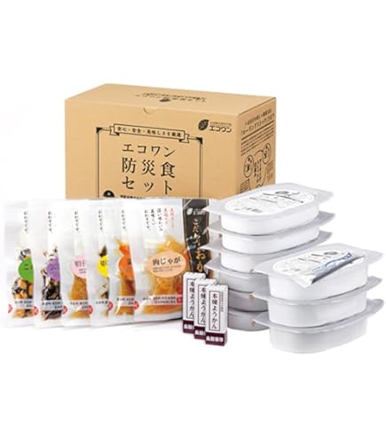 Amazon.co.jp: エコワン 防災食 あたたかセット 3食×3日間1人分 加熱