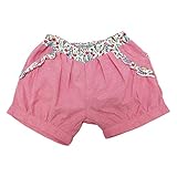 【SiShuNon/Kiccoly】小花フリルダンガリーカフスパンツ キッコリー キッズ 女の子 小花 フラワー フリル ダンガリー カフスパンツ 100 5 ピンク