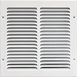 10"w X 12"h Steel Return Air Grilles - Sidewall and Cieling - HVAC DUCT COVER - White [並行輸入品]