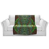 ブランケットウルトラソフトFuzzy 4サイズ！DIANOCHEのKUNZELMANワックスバティックAホームDecor Unique Designer芸術的スタイリッシュな寝室アイデアCouch T
