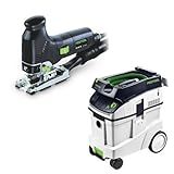 Festool PS 300 EQ Jigsaw with T-LOC + CT 48 Dust Extractor Package by Festool