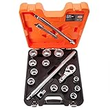 BAHCO(バーコ) Socket Wrench Set ソケットセット 3/4 差込角19mm SLX17