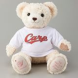 広島東洋カープTシャツ付き体重ベア・タイニークリーム（完成品）　名入れ刺繍 身長約40cm