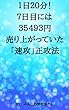 1日20分！7日目には35493円売り上がっていた「速攻」正攻法