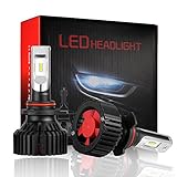 KOOMTOOM 16000LM 車検対応 車用ledヘッドライトHB3/9005 ledヘッドライト 爆光タイプ登場！一体型 LEDヘッドライト ワンタッチ 瞬間起動 1年保証