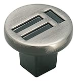 Amerock BP4421PWT Evolutions 1-1/4in(32mm) DIA Knob - Pewter [並行輸入品]