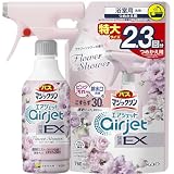 マジックリン 【まとめ買い】バス エアジェット 除菌EX フラワーシャワーの香り 本体 400ｍｌ+つめかえ用 760ｍｌ