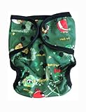 One Size Fit Most - Diaper Covers for Prefolds or Regular Inserts PUL - ANGRY BIRDS BAD PIGGY by Bub