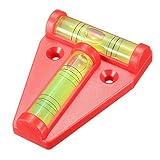 Generic Multipurpose Nonmagnetic 2 Ways Spirit Level T-Type Level Bubble Horizon Level Red