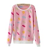 ファッション印刷Bearスウェットシャツプルオーバー冬fleecetops XL ブルー