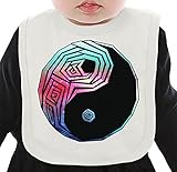 Galaxy Yin and yang ネクタイを有する有機ビブ Medium