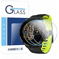 【3枚入り】 Mihence Compatible with Suunto 7 保護フィルム, 9H ガラス保護フィルム 対応 SUUNTO 7 (スント7) Smartwatchスマート腕時計 2.5Dラウンドエッジ ウォッチ指紋防止保護膜
